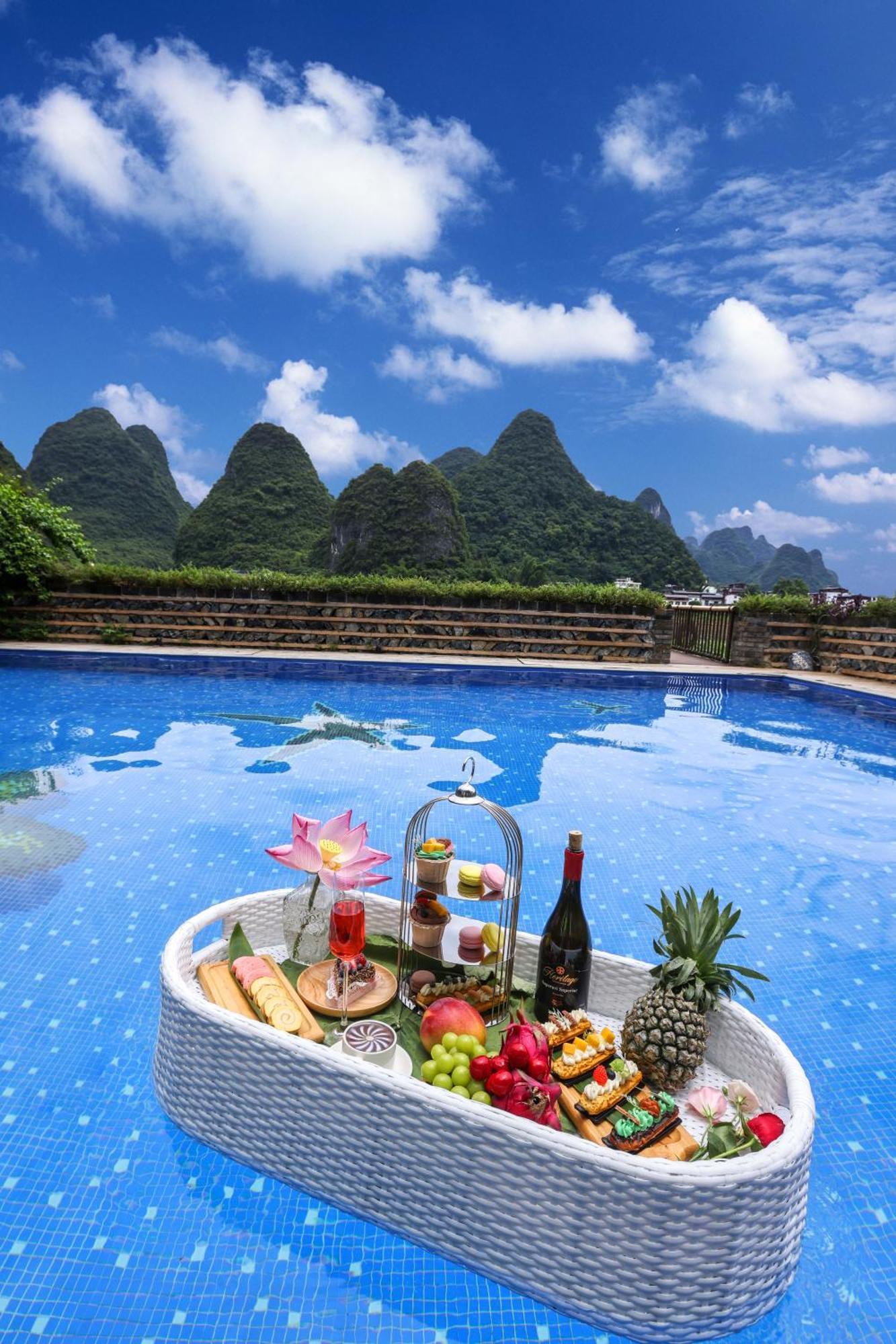 Yangshuo Tea Cozy--One Way Free Pick Up From Airport Or Ts 4 Nights Casa de hóspedes Exterior foto